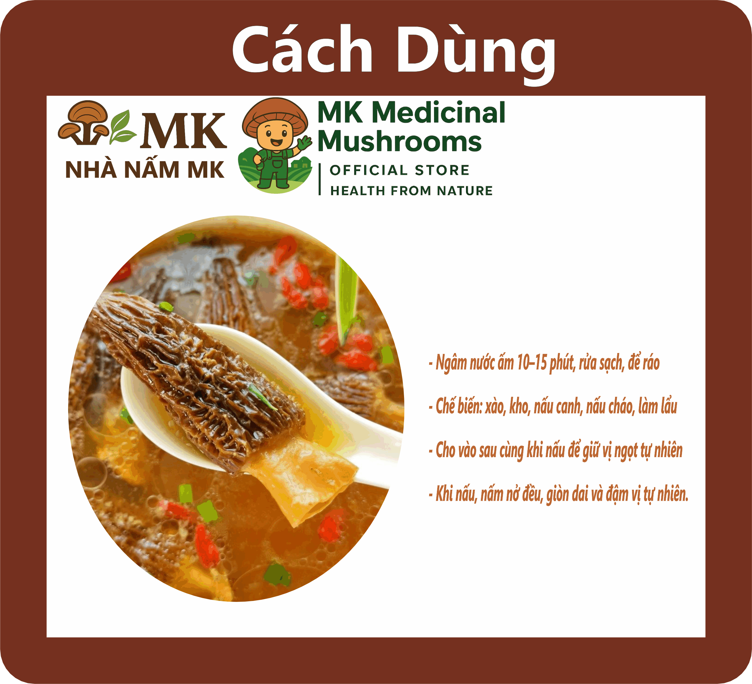 NẤM BỤNG DÊ KHÔ – NẤM MOREL KHÔ – NẤM DƯỢC LIỆU MK - Ảnh 3